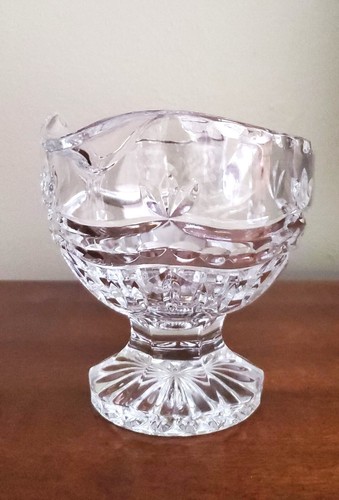 Vintage Fifth Avenue Crystal Fairmont footed Large Creamer / Sauce Boat, 14 oz. - Picture 5 of 18