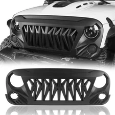 ABS Muscular Gladiator Shark Grill Cover for Jeep Wrangler JK 07-18 & Unlimited