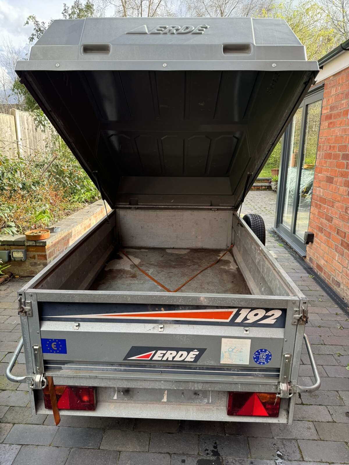 Erde tipping trailer (192) Box Car Camping Trailer with ABS Cover And