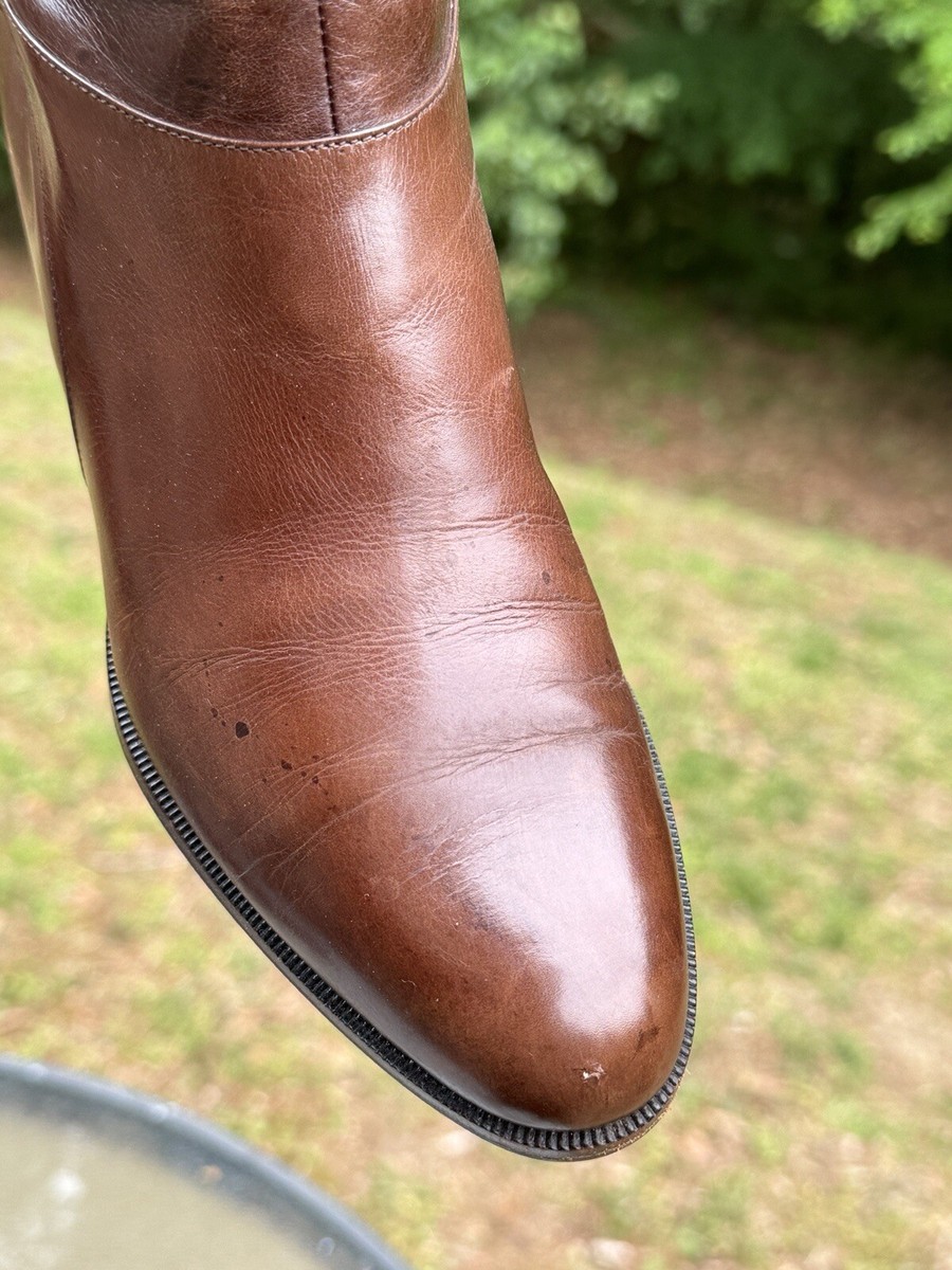 Vtg Salvatore Ferragamo Brown Leather Women's Size 6 B Boots Vtg Salvatore Ferragamo Brown Leather Women's Size 6 B Boots