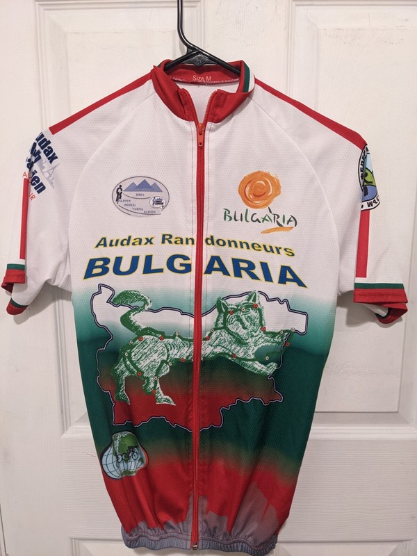 Audax Randonneurs Bulgaria SVS 1200 km custom  Cycling Jersey size M Mens