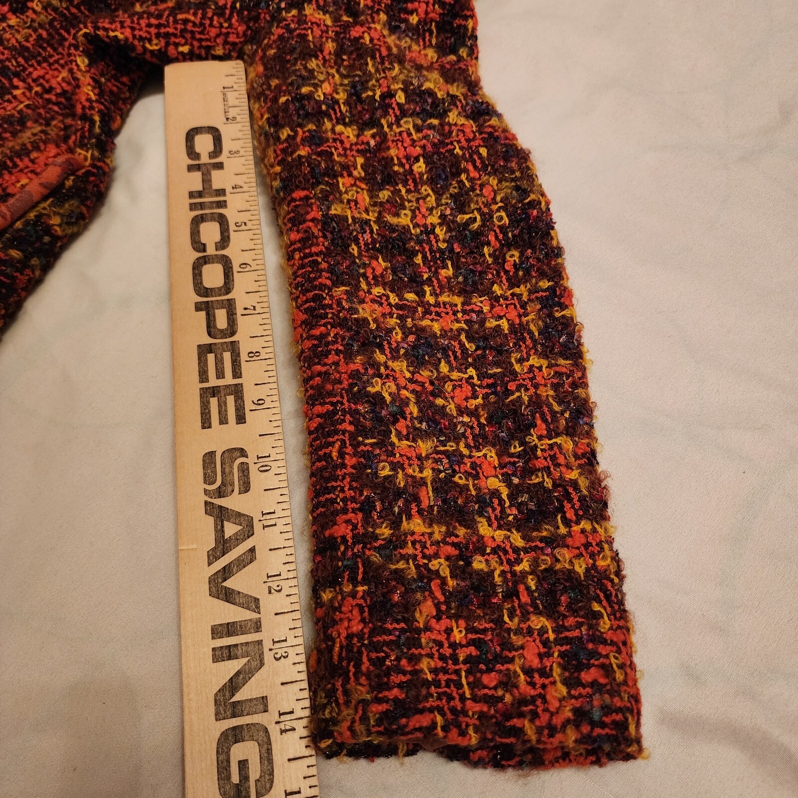 Bazar de Christian Lacroix France Wool blend Tweed Blazer Jacket Size 40