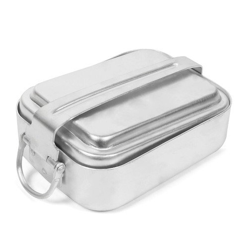 Outdoor Mess Tin Kit Aluminum Camping Cookware Set Lunch Box Food R0K8 - Picture 5 of 10