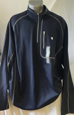 CHAMPION ELITE MENS DOUBLE DRY ACTIVE 1/4 ZIP PULLOVER XXL Navy New w Tags 2012