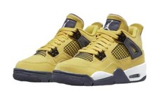 Nike Air Jordan 4 Retro GS Tour Yellow Jordan4 AJ4 Lightning Tour 408452-700