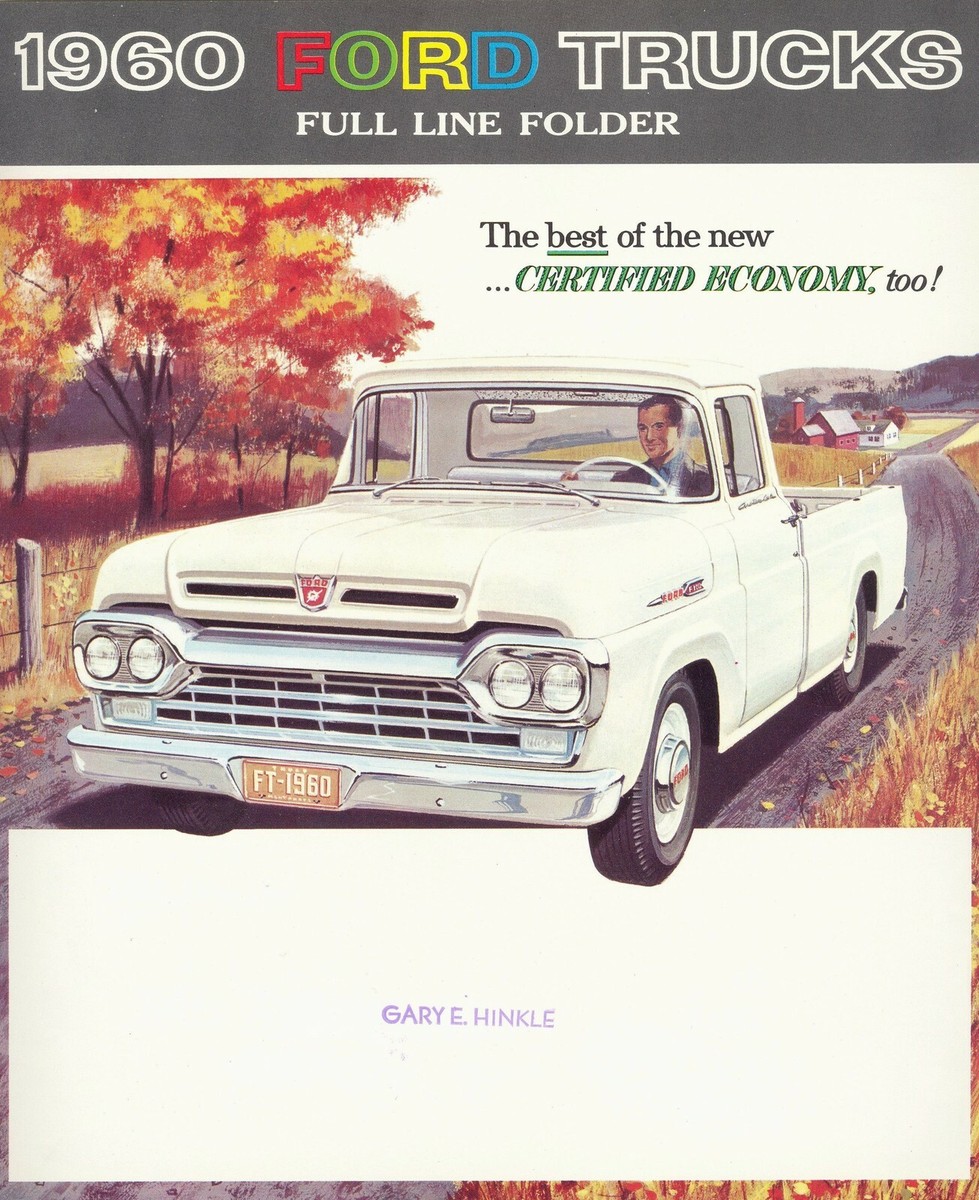 1960 Ford Pickup Tucks Medium Heavy & Super Duty Semi FL Truck
