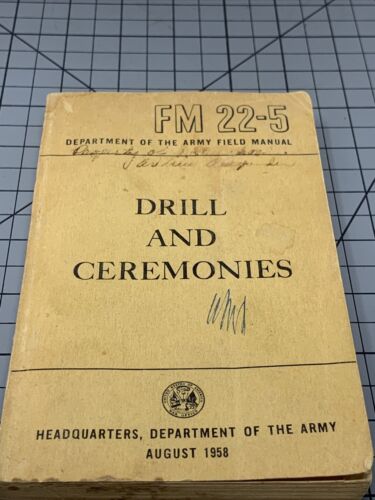 FM 22-5 Drills and Ceremonies August 1958 Fair T1 - Picture 3 of 10