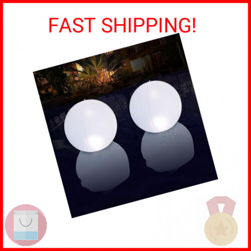 Floating Pool Lights Solar Powered 1 PCS, 14 Inch Color Changing Led Glow Globe