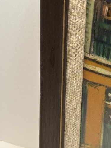 Firmado Óleo Sobre Lienzo Maurice Utrillo Nieve Sobre Montmartre Colección Privada 18x23 - Imagen 14 de 23