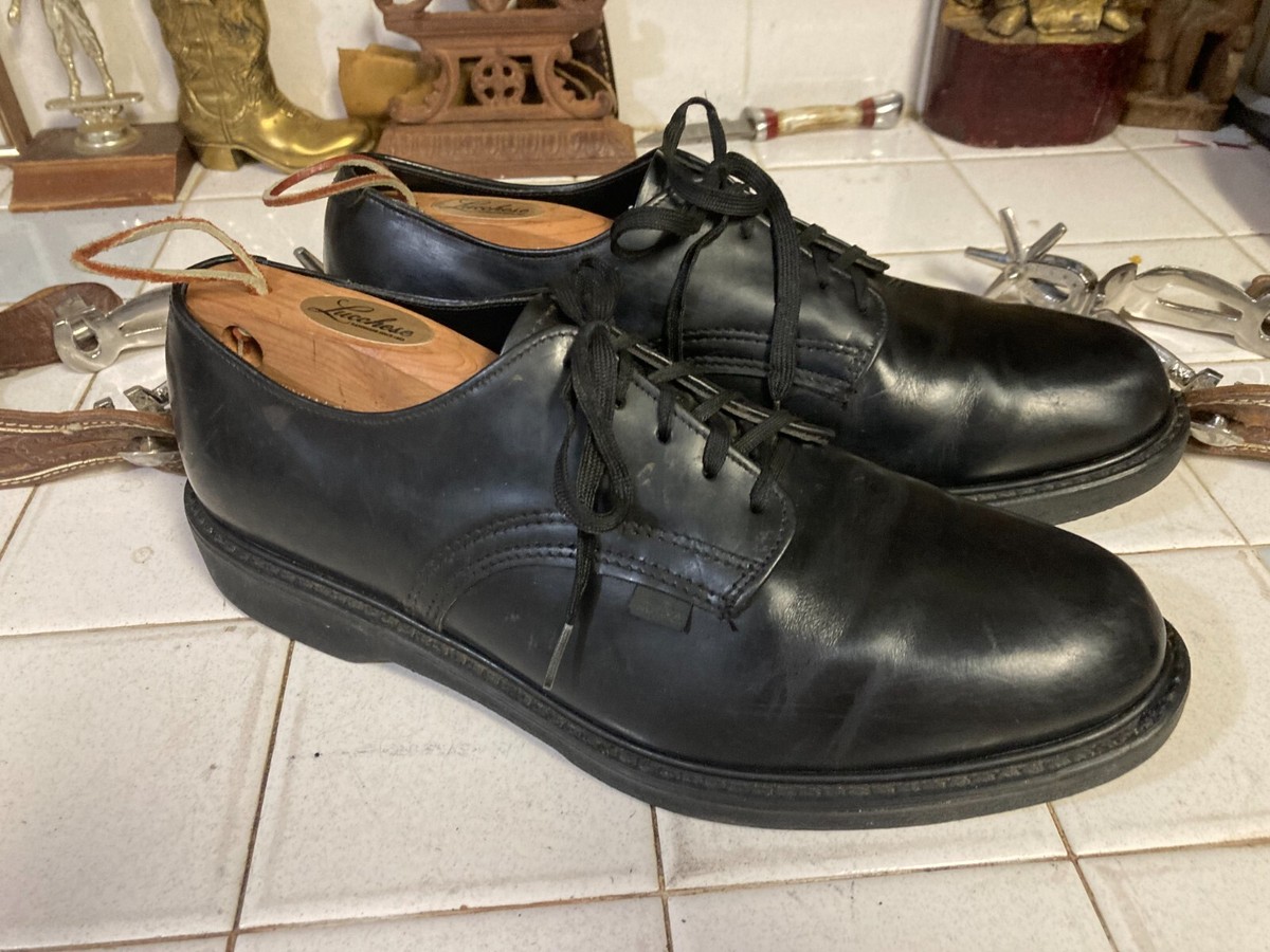 USPS POST MAN RANGER OXFORD SHOES BLACK LEATHER WORK 10 EE