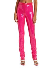 DAVID KOMA Skinny Sequined Trousers, Banded waist, 14 UK (10-12 US) $1,400 NWT