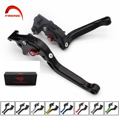 Blue For Yamaha Motorcycle Folding Extending Clutch Brake Levers Pair Adjustable
