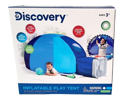 Discovery Kids Inflatable Play Tent With Easy Travel Storage Tote Kids 8 to 12