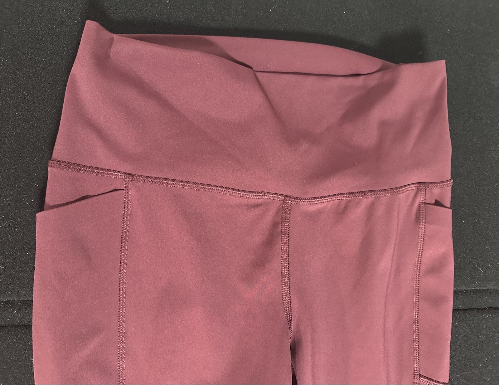 Spyder Women’s Medium Solid Burgandy Leggings Sid… - image 2