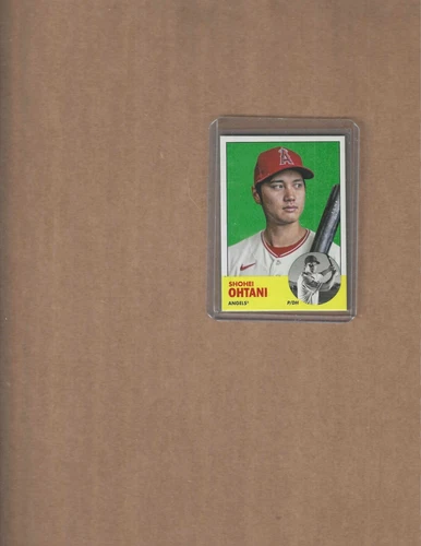 2022 Topps Archives Shohei Ohtani Short Printed Background Variation Card #1