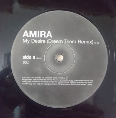 Amira   My Desire (Dreem Teem Remix) - Brand new vinyl!