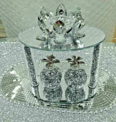 Ananas Teelicht atemberaubender Kerzenhalter zerkleinerter Diamant Kristall gefülltes Geschenk