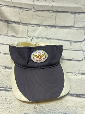 US Open The Olympic Club Navy Blue White Visor Imperial 2012 One Size USGA