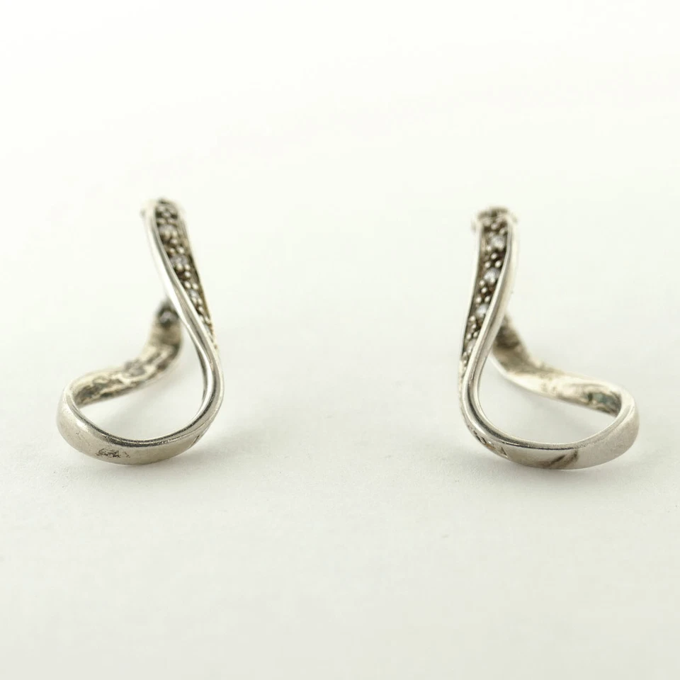 CHAMILIA 925 SILVER RE-3A SWAROVSKI INFINITY CZ EARRINGS - wuw09.09.19.2821 - Image 3 of 3