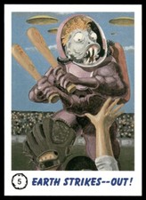Alien Baseball 1986 Uranus Attacks Space Card #5 (NM)
