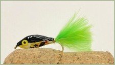 Chartrouse Epoxy Minnow Flies Trout Flies size 10 choose Quantity Marabou Tail