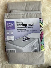Easy Home New Non Slip Ironing Mat Gray  28x19 in Any surface Mat