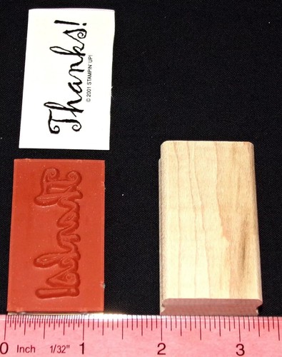 Gracias Audaz Palabra Diciendo por Stampin Up Muchas Gracias Set Nuevo Sello Único Sin Montar - Imagen 3 de 3