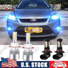 For Ford Focus 2008-2011 - Led Headlight Hi Lo Fog Light Bulbs 8000k Qty 4