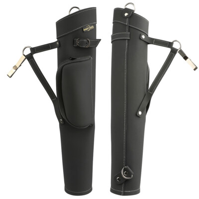 Leather Arrow Quiver Back Holder Waist Shoulder Bag Archery Bow Hunting Target