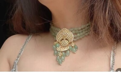 Emerald Necklaces | Emerald Choker | Emerald Necklace Gold | Emerald Ear rings
