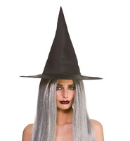 Wicked Costumes Damen Schwarzer 43Cm Hexenhut Halloween KostüM-Accessoire