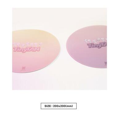 [US seller] Official BTS TinyTAN Round Mouse Pad (Pink & Purple)
