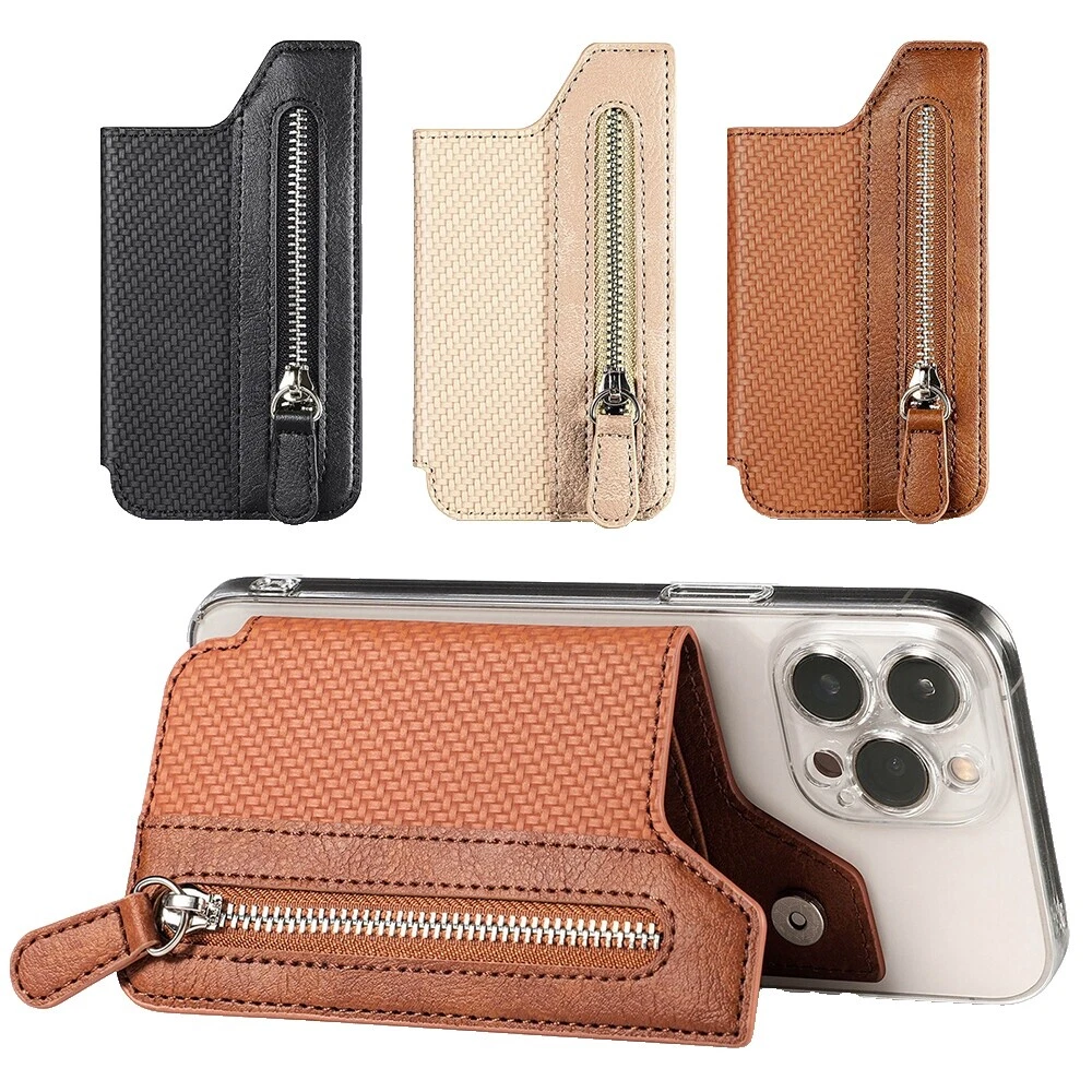 皮质手机钱包式保护壳，带卡片袋，适用于亚马逊