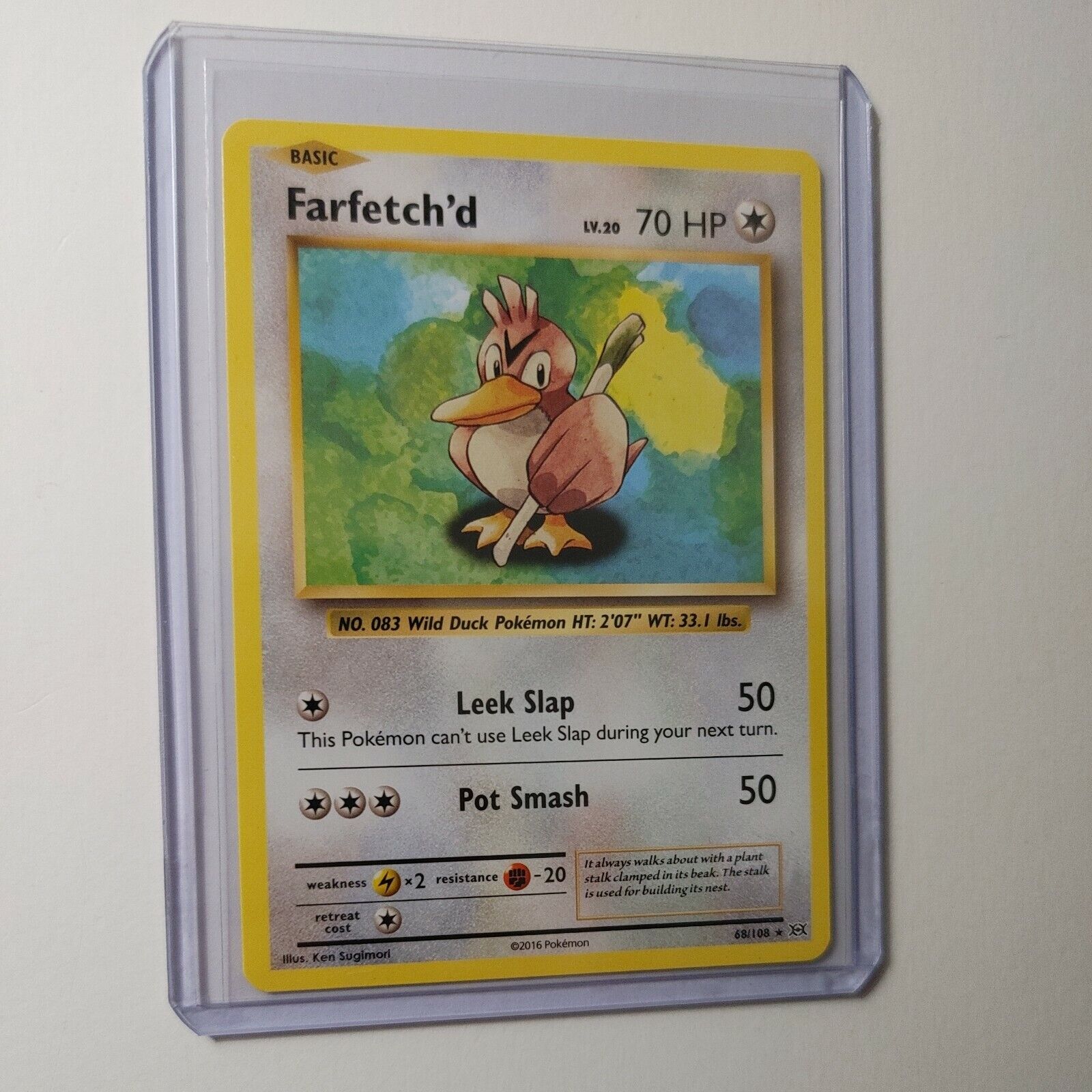 Farfetch'd - 68/108 - Rare - Reverse Holo - Pokemon Singles » XY