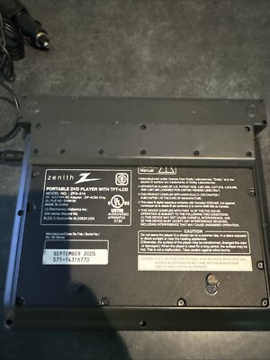 Zenith ZPA314 Portable DVD Player (7