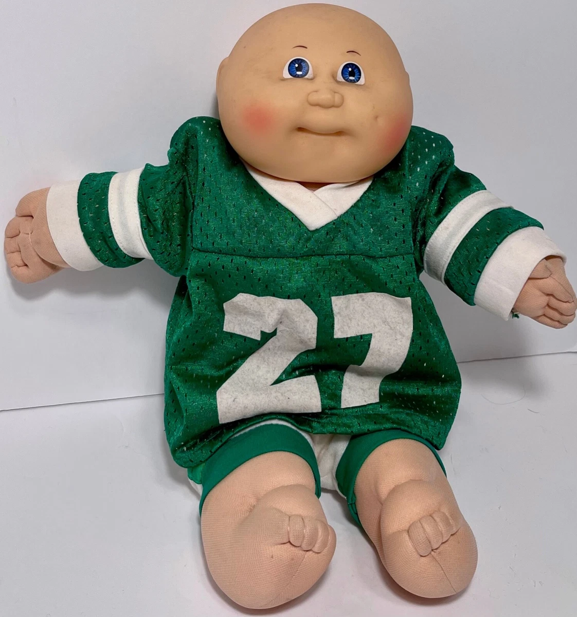 Cabbage Patch Kids Doll Vintage 1982 Sport Football Player 27 Blue Eyes 15 Inch