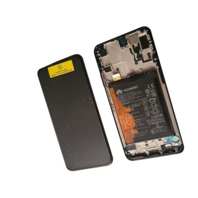 Für Original Huawei Honor 9X / Pro LCD Display Touch Akku Reparatur Rahmen black