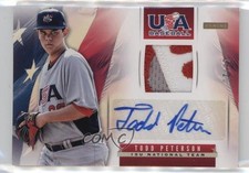 2013 Panini USA Baseball Box Set Prime 15/20 Todd Peterson #10 Auto 1t3