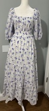 LoveShackFancy  X Target Gemma Women's Floral Puff Sleeve Maxi Dress Size XS