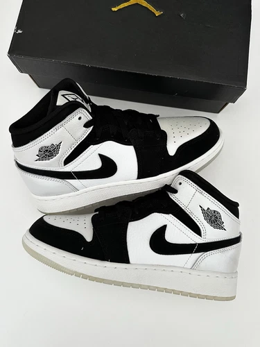 Pantaloncini Nike Air Jordan 1 Mid Diamond GS DN4321 100 UK 3 5 nuovi con scatola