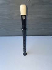 Detachable Soprano Recorder Black White Plastic High Polish Open Hole