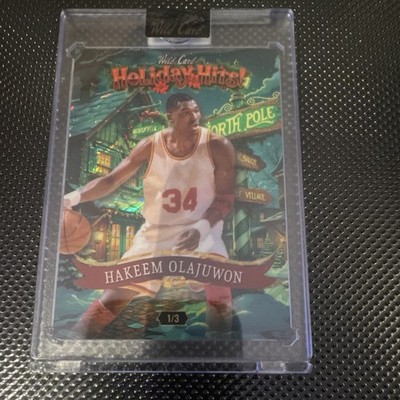 Wild Card 2025 Holiday Hits Hakeem Olajuwon Rockets Serial Numbered #HHB3-HO 1/3