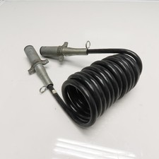 Coiled 7-Way Trailer Electrical Cable 8'