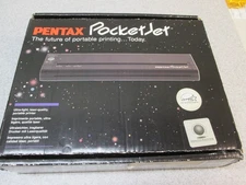 Vintage Pentax PT-A4301 Pocket Jet Thermal Printer and all original Accessories