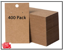 400 Pack Earring Display Cards - Custom Brown Earring Cards, 2 x 3.5 Inches NEW