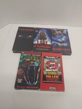 Vhs Lot  Of 3 Lake Placid, Killer Tomatoes, Python, Blood Surf And Anaconda 