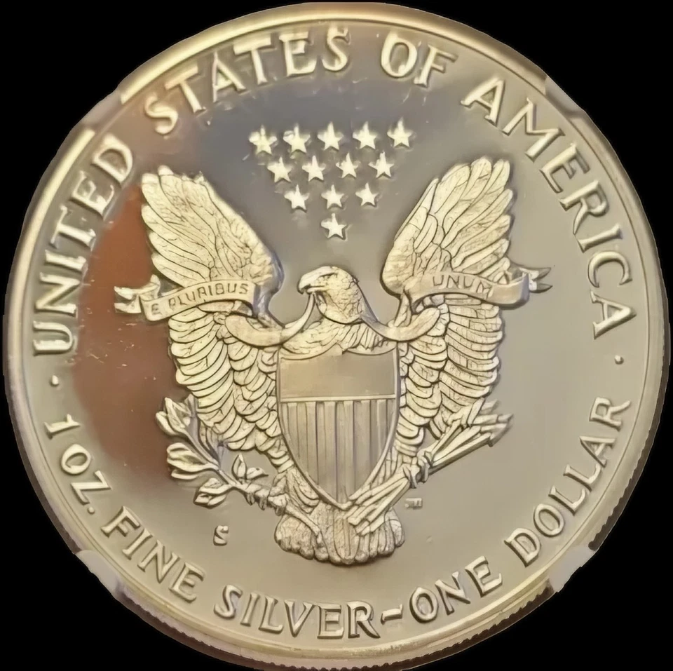 1987 S PROOF SILVER EAGLE NGC PF69 ULTRA CAMEO NGX Graded Proof 9.9 - Image 2 of 4