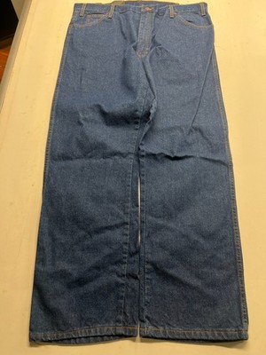 BNWT Dickies Straight Jeans Blue Relaxed Fit Medium Wash Workwear Mens Sz 40x32