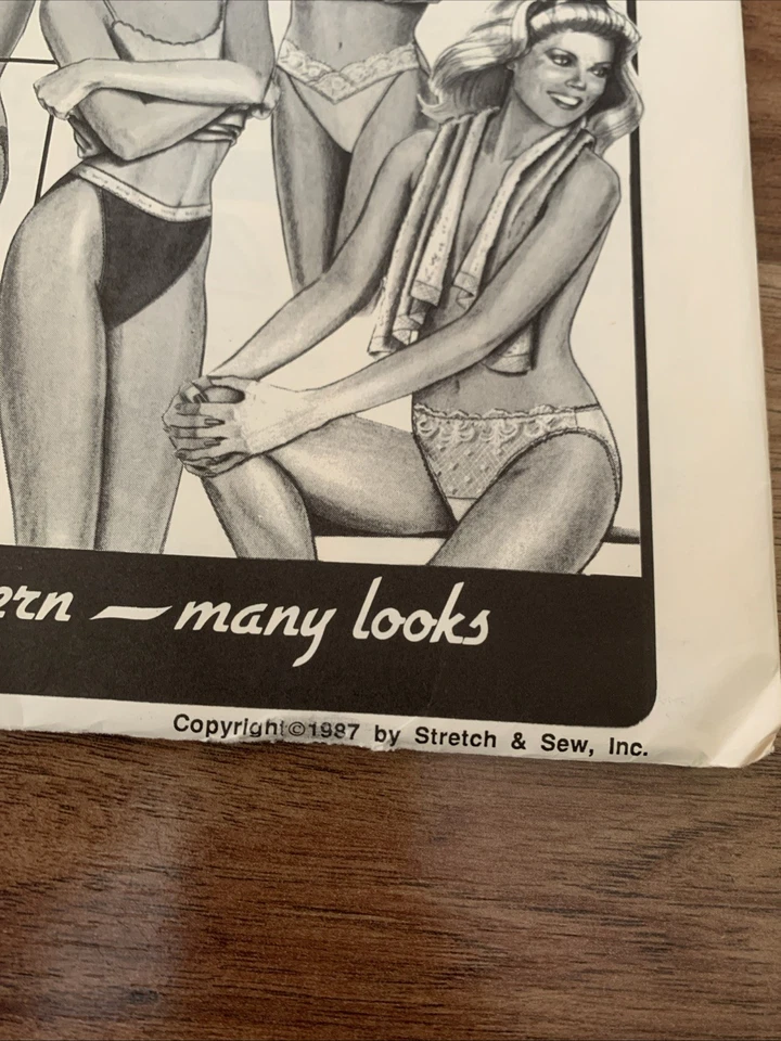 Stretch & Sew Sewing Pattern 2051 Retro French Bikini Panty Lingerie 32-48 UNCUT - Image 3 of 4