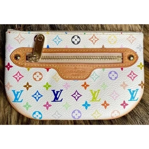 LOUIS VUITTON（LV） Louis Vuitton portafoglio pochette multicolore modello monogramma rivestito tela MI1066